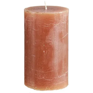 Florists Products Stumpenkerze Durchgefärbte Stumpenkerzen mit langer Brenndauer für, 4 Stück braun