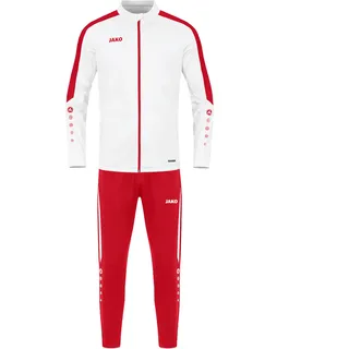 Jako Power Trainingsanzug Weiß/Rot 36