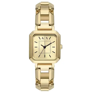 Armani Exchange Watch for Women, Quartz Movement and 27mm Case Size with Stainless Steel, Leather or Silicone Strap