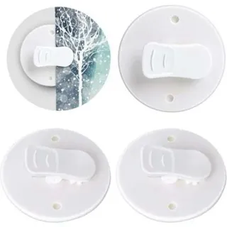 4-teiliges Set Spritzschutzclips, Selbstklebende Duschvorhangclips, Duschvorhangclips, Kein Bohren Erforderlich, Zum Aufhängen Von Duschvorhängen Beim Camping