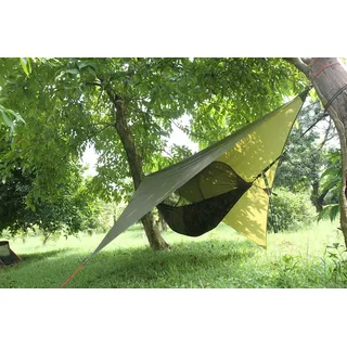 Camping Zeltbahn Zeltplane wasserdicht Hängematte Zelt Sonnensegel Trekking Zelt Vorzelt-Dach-Schutz Hammock Plane für Camping