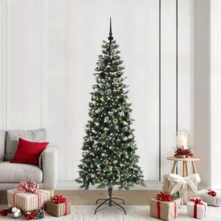 vidaXL Künstlicher Weihnachtsbaum mit 300 LEDs Grün 210 cm