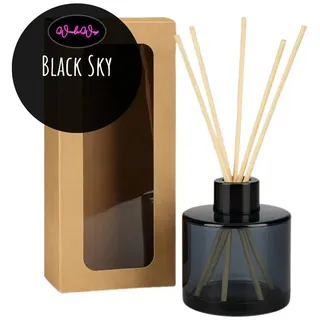 WonderWax Raumduft WonderWax® Reed Diffuser mit 5 Duftstäbchen 130ml, (Black Sky), Duftrichtung: Black Sky