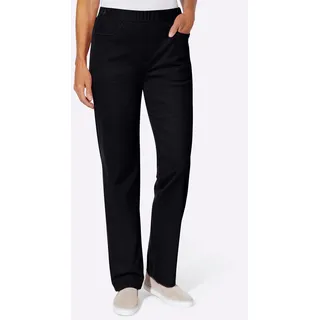 Samthose CLASSIC BASICS, Damen, Gr. 42, Normalgrößen, marine, 80% Polyester, 20% Polyamid, unifarben, Hosen Samthose