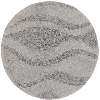 RugVista Breeze Badematte, Rund, Ø 150 cm, Grau