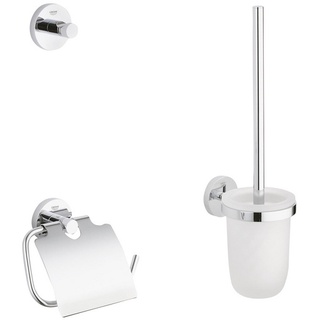 GROHE Bad-Accessoire-Set »essentials«, Metall/Glas, chromfarben - silberfarben
