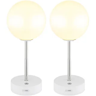 GLOBO Tischlampe Weiß 2 St.