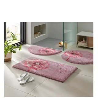 Badematte GRUND Gr. 7, rosa (altrosa), rechteckig (50cm x 80cm),, Badematten