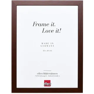 effect Bilderrahmen Profil Top Pro Holz Normalglas / Floatglas / Braun / 50 x 75