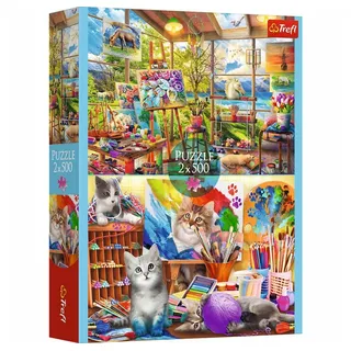 Trefl Puzzle: Die Kunst der Malerei 2 x 500 Teile - 2er Puzzle-Set, DIY, Kreative Unterhaltung, für Erwachsene und Kinder ab 10 Jahren
