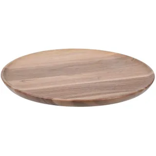 Deko-Tablett Ø 28 cm SUKI, Braun - Akazienholz - Ø 28 cm