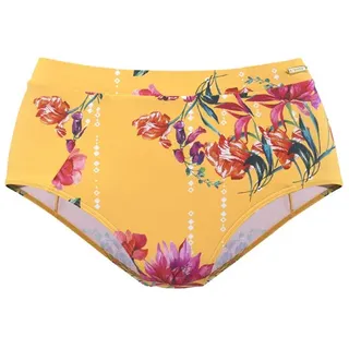SUNSEEKER Highwaist-Bikini-Hose Damen gelb-bedruckt Gr.34
