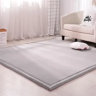 DSSHENGDS Wohnzimmer Schlafzimmer Küche rutschfeste Kinderteppich Spielteppich Korallen-Samt Krabbelmatte,große Yoga,Gymnastik Teppich 2cm-D-60 * 100cm