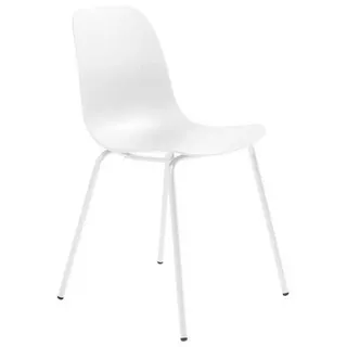 Boxxx Stuhl, Weiß, Kunststoff, Rundrohr, 50x84x50 cm, Typenauswahl, abwischbar, Esszimmer, Stühle, Esszimmerstühle, Schalenstühle
