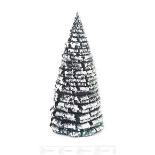 Kunstbaum Baum Raureifbaum grün/weiß Höhe ca 16 cm NEU, Dregeno Erzgebirge, Höhe 16 cm bunt