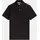 Regular Kurzarm-poloshirt Black M
