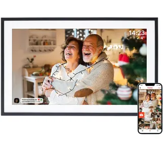 Rollei Smart Frame WiFi 151 Digitaler Bilderrahmen, 39,5 cm, 1920 x 1080 Pixel, Black