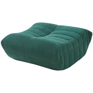[en.casa] Fußhocker Kodsø Cord 35 x 80 x 65 cm Grün