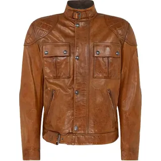 Belstaff Motorradjacke Brooklands Motorrad Lederjacke protektoren braun 2XL
