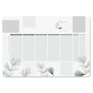 Sigel Schreibunterlage Weekly Planner Nature 59,5 x 41cm Braun