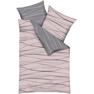 Traumschlaf Gestreift Biber Rosa 135 x 200 cm + 80 x 80 cm