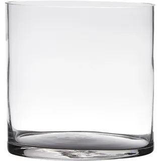 Hakbijl Glass Dekovase ZYLINDER, Farbe: transparent, Höhe: 19cm