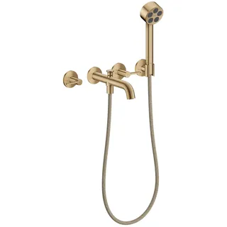 Hansgrohe AXOR One 3-Loch Wannenarmatur Unterputz Brushed Bronze