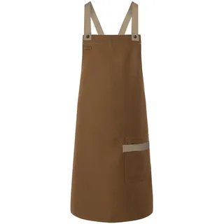 KARLOWSKY Karlowsky, Kochschürze, Latzschürze Urban-Look mit Kreuzbändern und Tasche, (One Size)