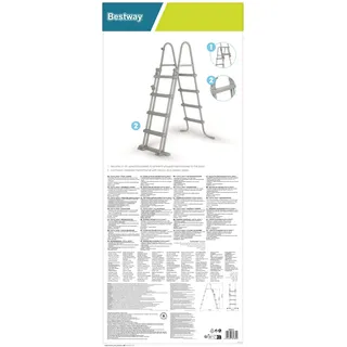 BESTWAY Sicherheitsleiter grau 122 cm