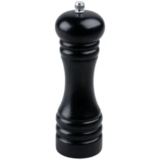 FMprofessional Manuelle Pfeffermühle, Holz, Schwarz, 18 cm, Pfeffermühle, Salz- und Pfefferstreuer, Manuell, Holz, Keramik, 18 cm