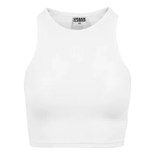 URBAN CLASSICS Cropped Rib Top Weiß L
