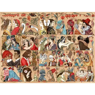 Ravensburger 16973 Herz Puzzle Love Through The Ages, 1500 Teile, für Erwachsene und Kinder ab 12 Jahren, Mehrfarbig, 80 x 60 x 0,2 cm