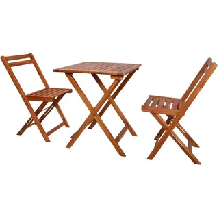 vidaXL Bistro-Set 3-tlg. braun klappbar 44015