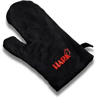 HARK Kaminhandschuh Grillhandschuh hitzebeständig Universal Handschuh aus Wildleder bietet Schutz vor Hitze und Verbrennungen, mit Aufhängeöse, für Kamin Ofen Grill Backofen