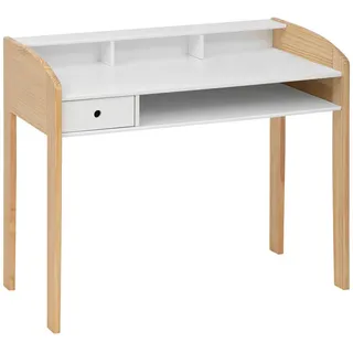 Atmosphera Kinderschreibtisch skandinavisch 100 x 52 x 85 cm Holzwerkstoff weiß