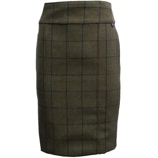 WALKER AND HAWKES Winslow - Damen Tweed-Rock - Dunkelblau gestreift - 36 - 36