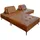 Sofa Wiolo Schlafsofa mit Hocker Wiolo Leder cognac