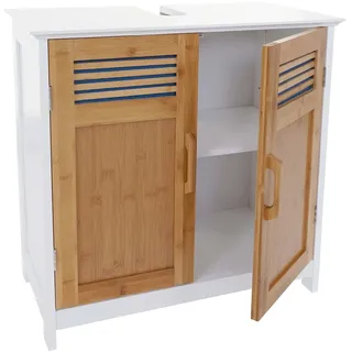 Mendler Waschbeckenunterschrank 60 x 60 x 30 cm Braun