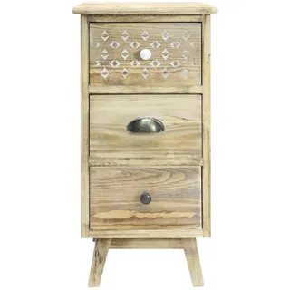 Mobili Rebecca Nachtschrank Rebecca 30 x 65 x 30 cm Hellbraun