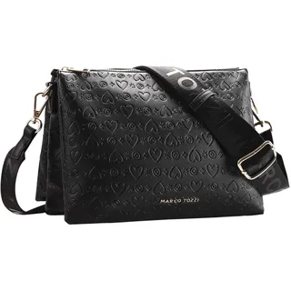 Marco Tozzi Damenhandtasche, Umhängetasche, Clutch, schwarz/beige/rose 25x21x7 Bitte Farbe angeben (rose) - 25 x 21 x 7 cm