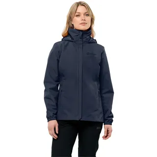 Jack Wolfskin Stormy Point Regenjacke Damen Nacht Blau S