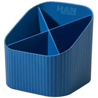 HAN Handgelenkstütze HAN Stiftehalter KARMA blau Polystyrol 4 Fächer 11,1 x 11,1 x 10,5 cm