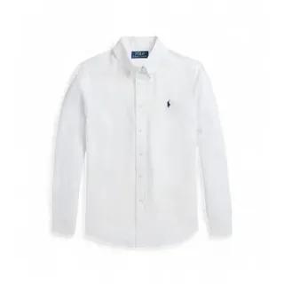Polo Ralph Lauren für Jungen. 323967600003 Leinenhemd (8/9años= 140/149cm), Weiß, Lässig, Baumwolle, Klassisch, Langarm, Kinderbekleidung