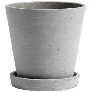 Blumentopf | Flowerpot with Saucer - Grey - Medium