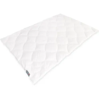 Badenia Trendline Alpaka Bettdecke normal 135 x 200 cm Alpaka Mono Steppbett | Weiß