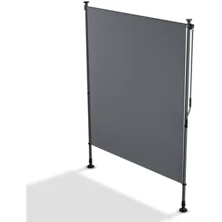 Juskys Aluminium Senkrechtmarkise 150 x 310 cm grau