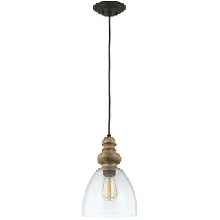 Elstead Lighting, Pendelleuchte, Matrimonio Hängeleuchte E27 35cm Treibholz, dunkles verwittertes Zink (E27)