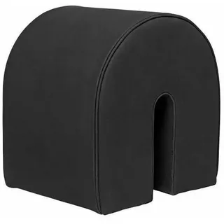 kristina-dam-studio Pouf Leder 36 x 42 x 42 cm Schwarz