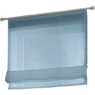 NEUTEX Raffrollo Allure Raffrollo, blau, BxH 140x140cm, transparent, ohne Bohren blau
