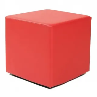 Küchen-Preisbombe Sitzwürfel Kubus I Hocker Kunstleder 45 x 45 x 45 cm Rot